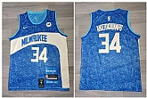 Bucks 34 Giannis Antetokounmpo Blue Nike 2023-24 City Edition Swingman Jersey,baseball caps,new era cap wholesale,wholesale hats